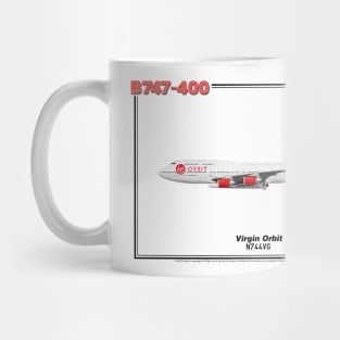 Boeing B747-400 - Virgin Orbit (Art Print) Mug